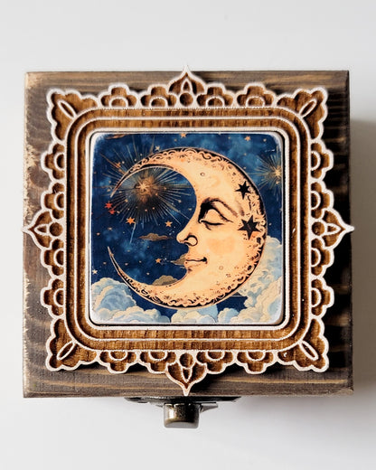 Ring Box - Crescent Moon